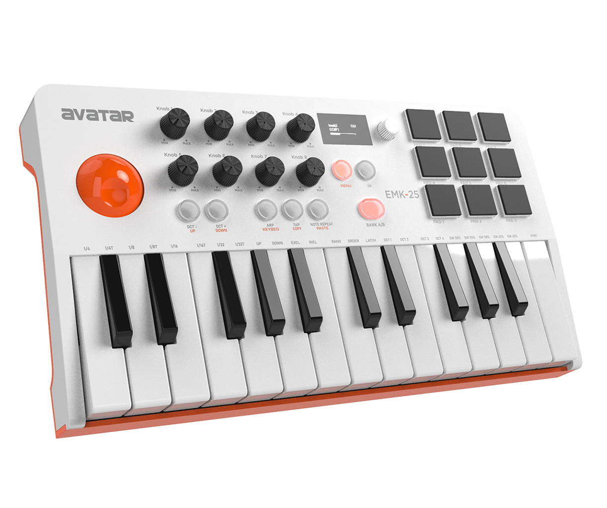 Midi Controller Pad - Bezprzewodowy kontroler klawiatury Midi EMK-25 z