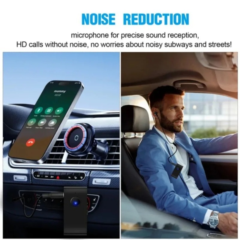 Audio Without Music - Odbiornik audio Bluetooth 5.0 z przewodowymi