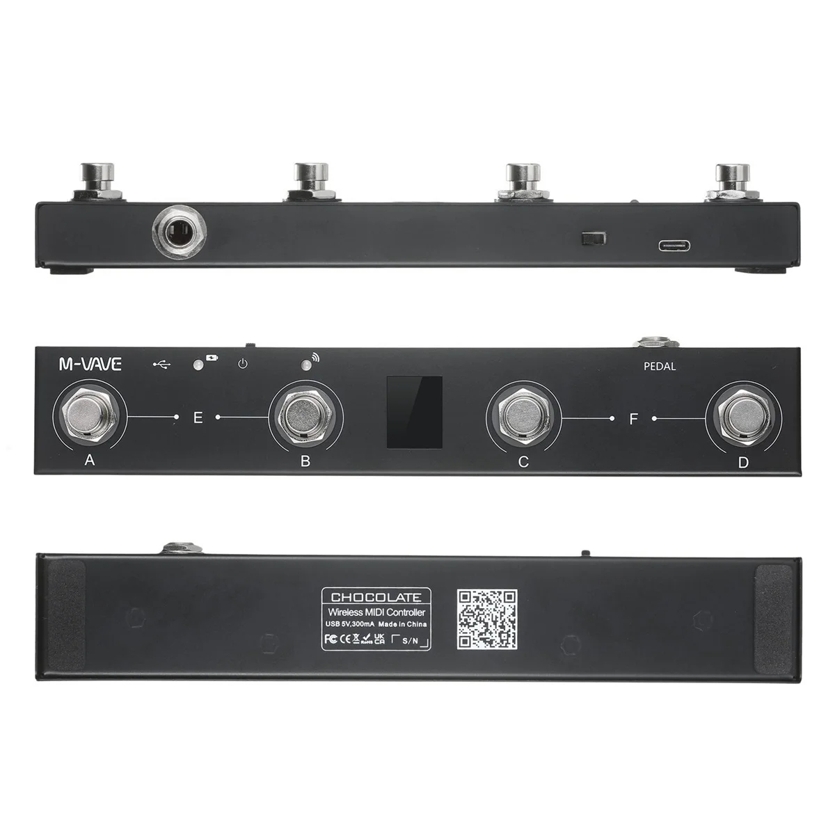 Midi Controller Pad - M-VAVE Czekoladowy Bluetooth MIDI Kontroler Nożny,