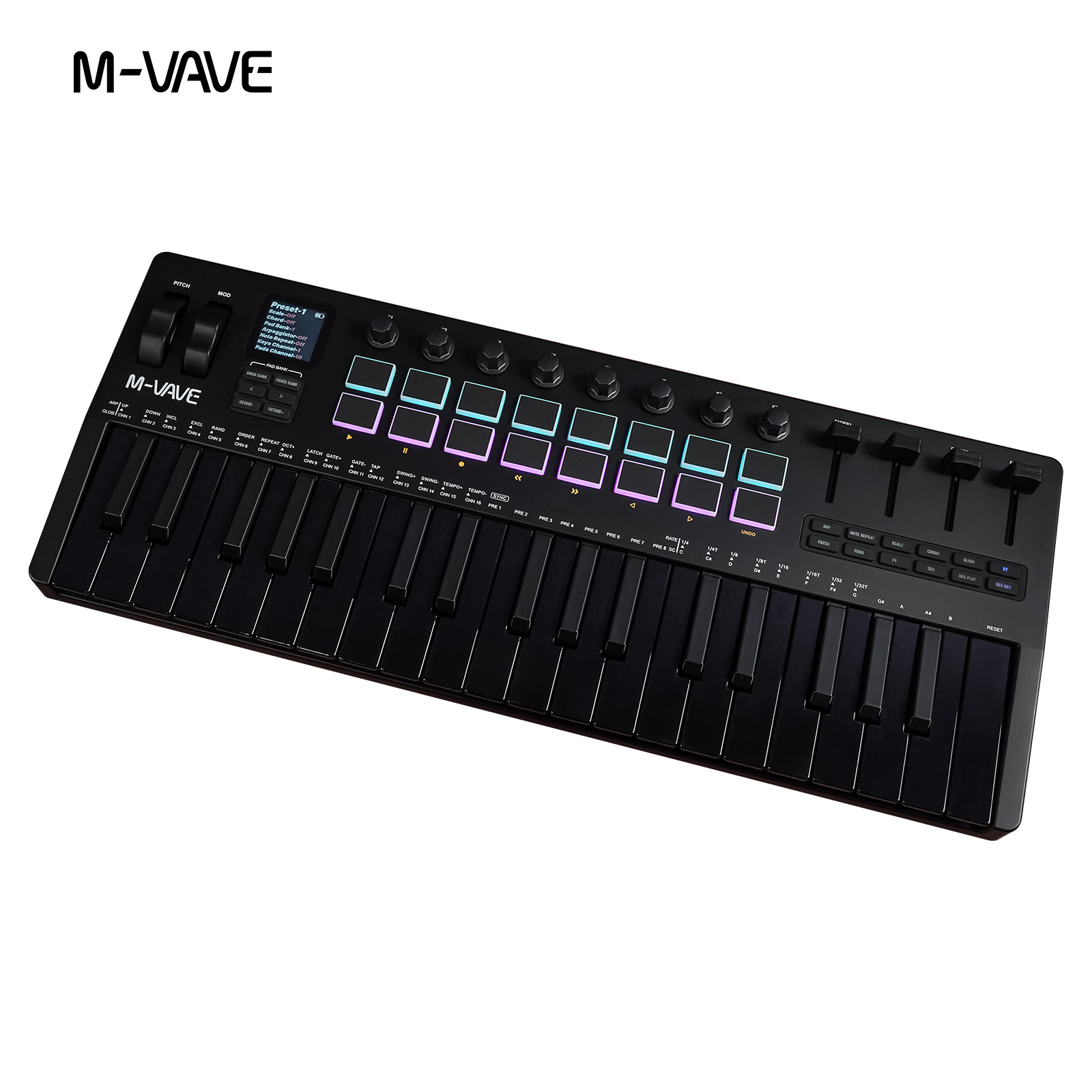 Midi Controller Pad - Kontroler MIDI M-VAVE SMK-37 USB z