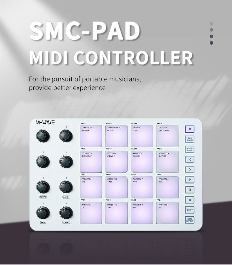 M-Vave SMC-PAD LaunchPad Desig – Midi Controller Pad recenzja i cena