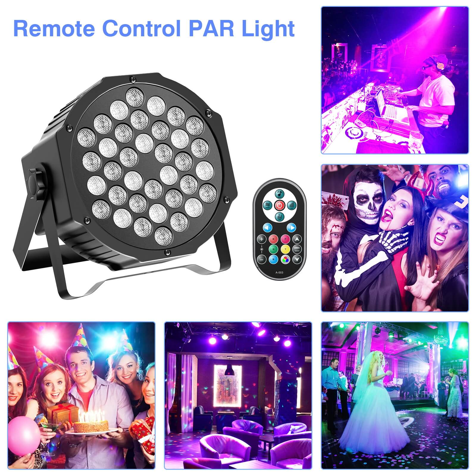 U'King 4PCS/8PCS 36LED Par Lig – Audio Music Dj recenzja i cena