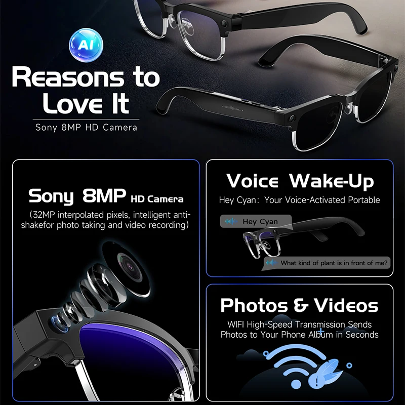 Inteligentne okulary W630 z ka – Audio Music Image recenzja i cena