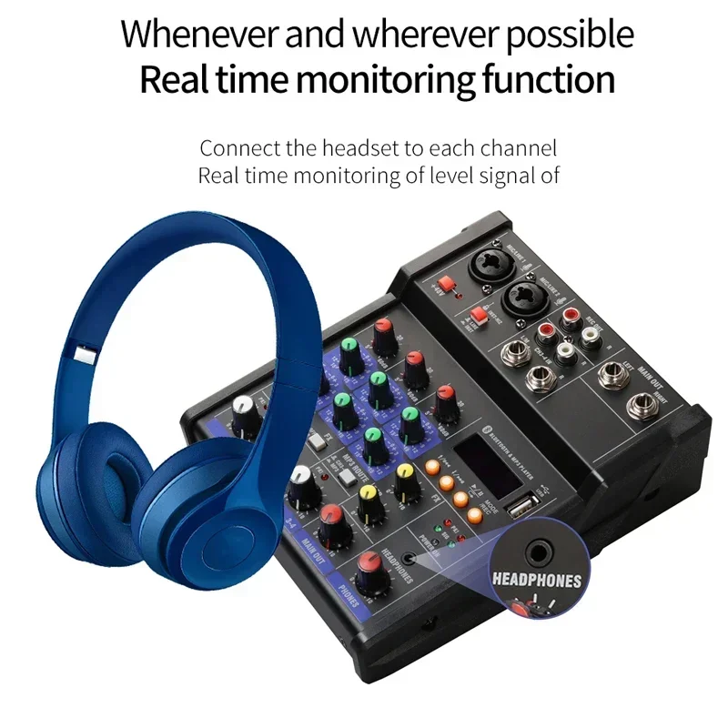 4-kanałowy mikser audio USB z  – Audio Music Dj recenzja i cena