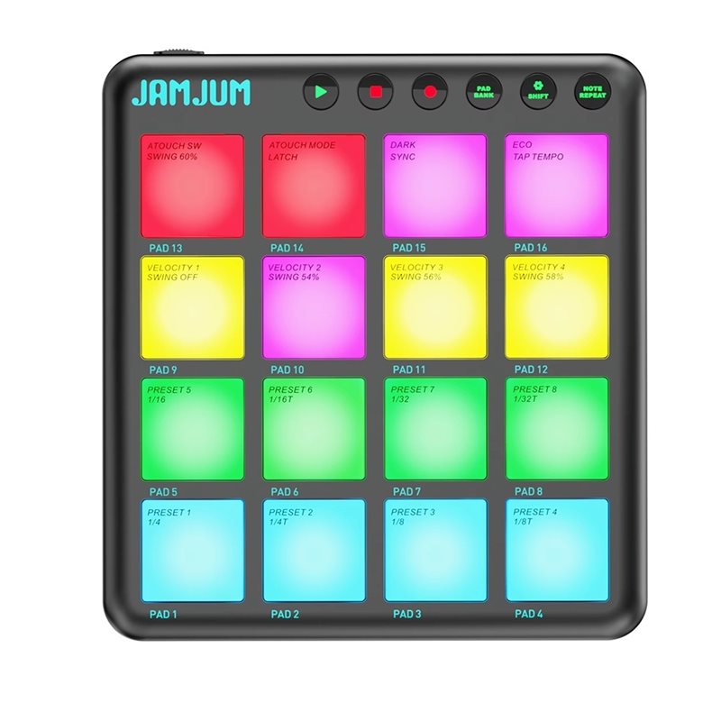 【TRAVEL ESSENTIAL】JAMJUM MIDI  – Midi Controller Pad recenzja i cena