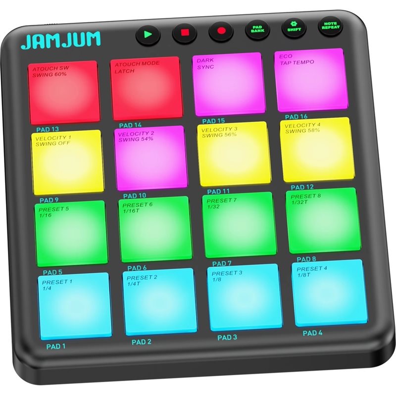 【TRAVEL ESSENTIAL】JAMJUM MIDI  – Midi Controller Pad recenzja i cena