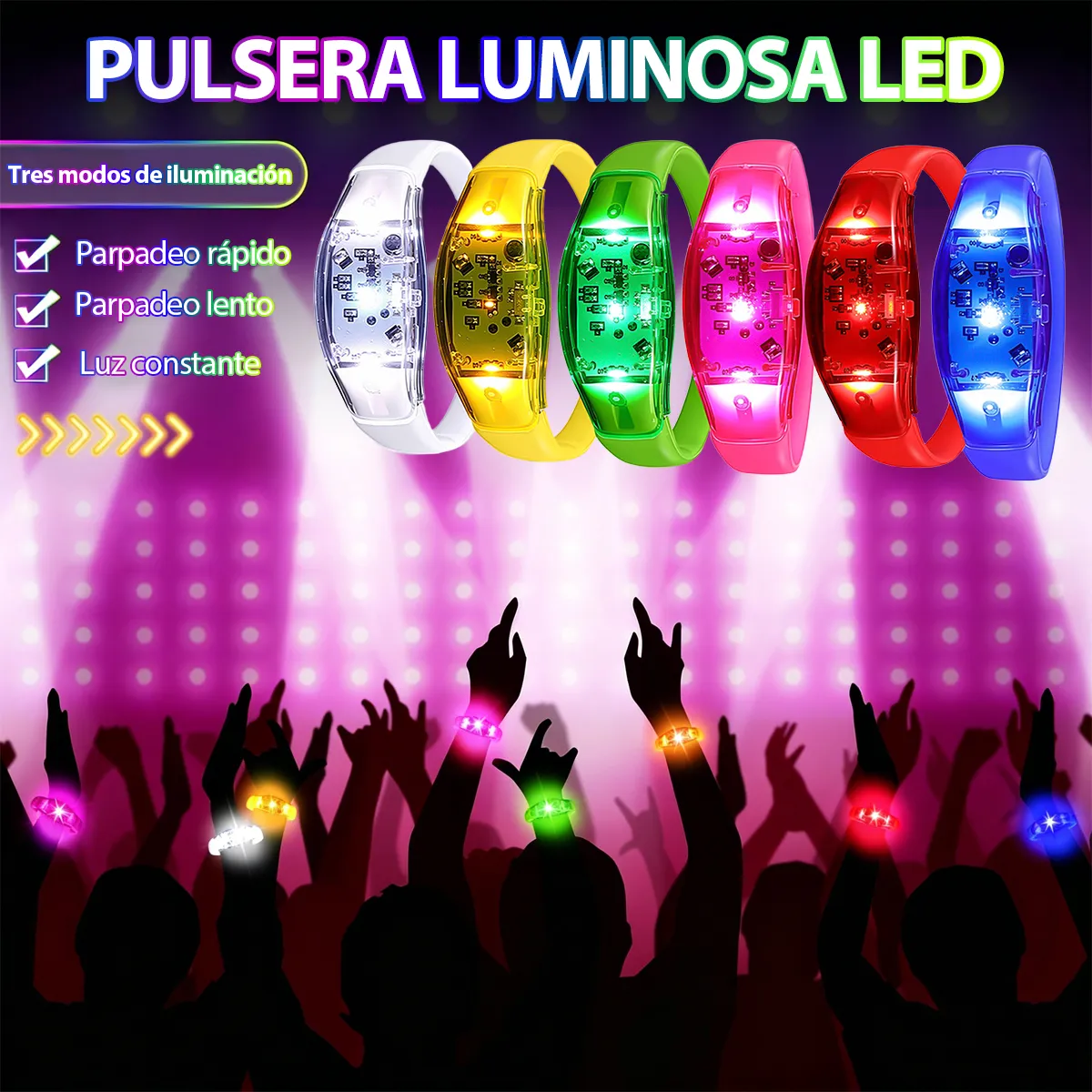 6 sztuk bransoletek LED aktywo – Audio Music Dj recenzja i cena