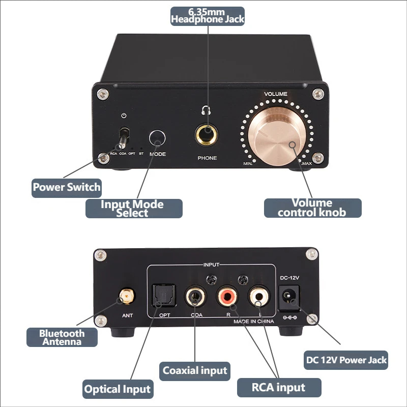 Wzmacniacz słuchawkowy Hi-Fi Y – Headphone Amplifier Dac recenzja i cena