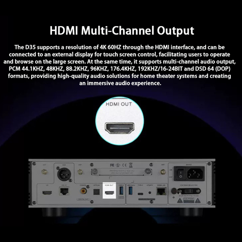 D35 Hi-Fi Bezprzewodowy Stream – Audio Without Music recenzja i cena