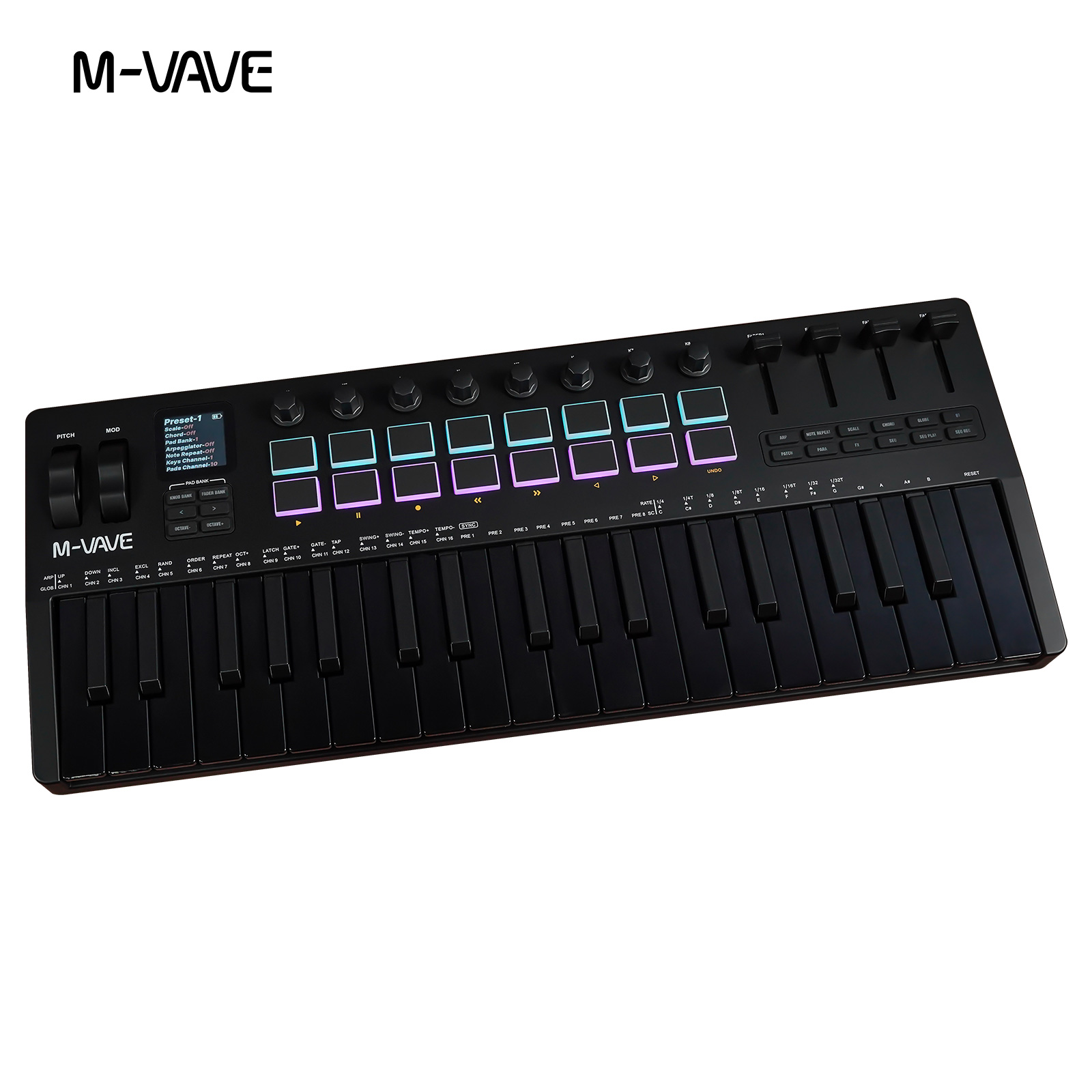 Kontroler MIDI M-VAVE SMK-37 U – Midi Controller Pad recenzja i cena