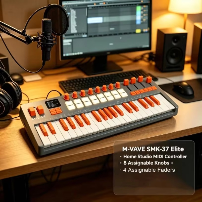 M-VAVE SMK-37 Elite – klawiatu – Midi Controller Pad recenzja i cena